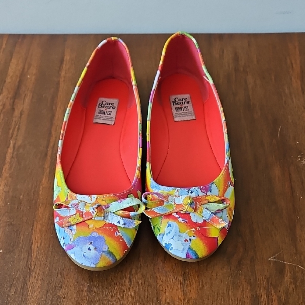 2017 Iron Fist Spring Fling Care Bear Flats Shoes Size 7